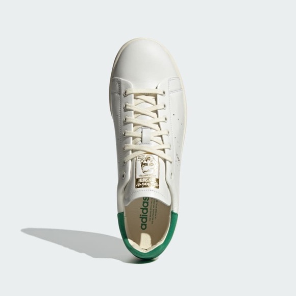 Adidas Stan Smith White and Green Sneakers - Picture 2 of 8